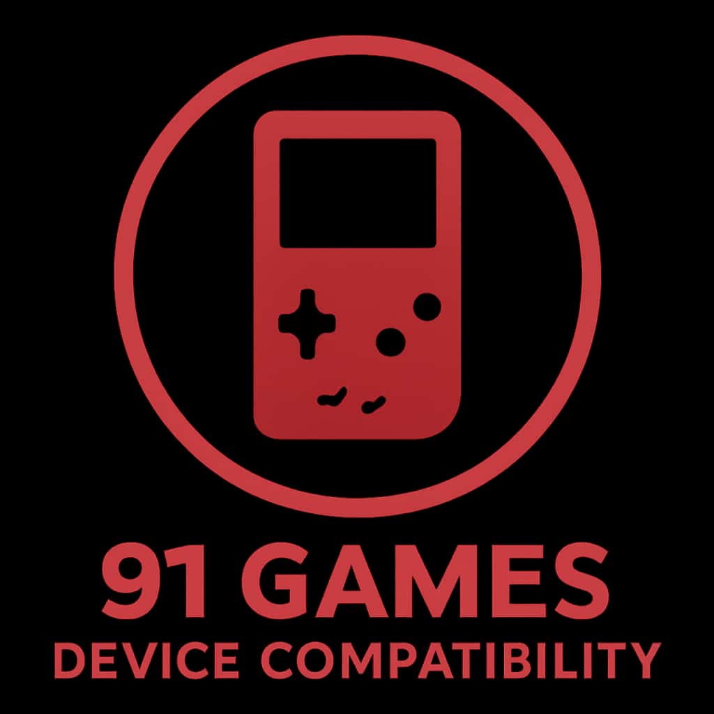 An icon representing 91 Games Device Compatibility.