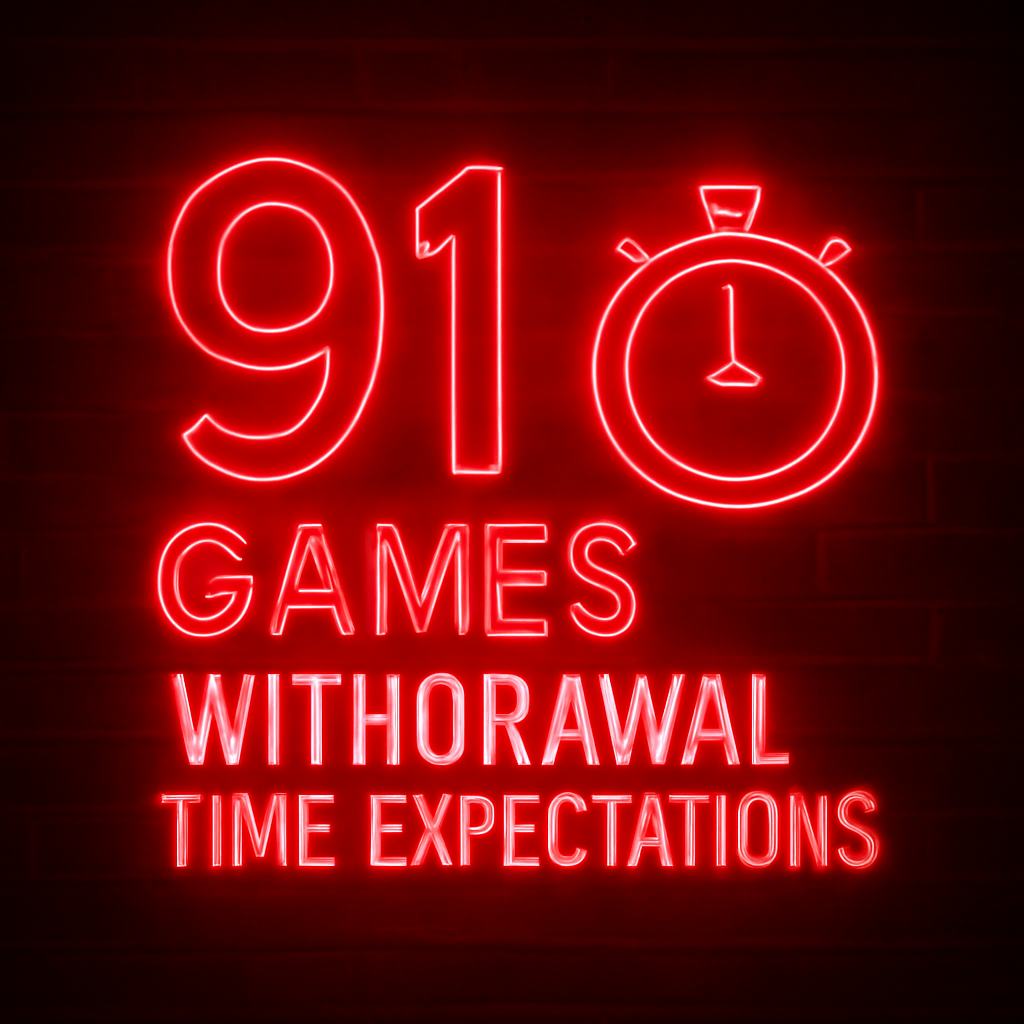 Minimal badge representing the 91 Games Update Process.