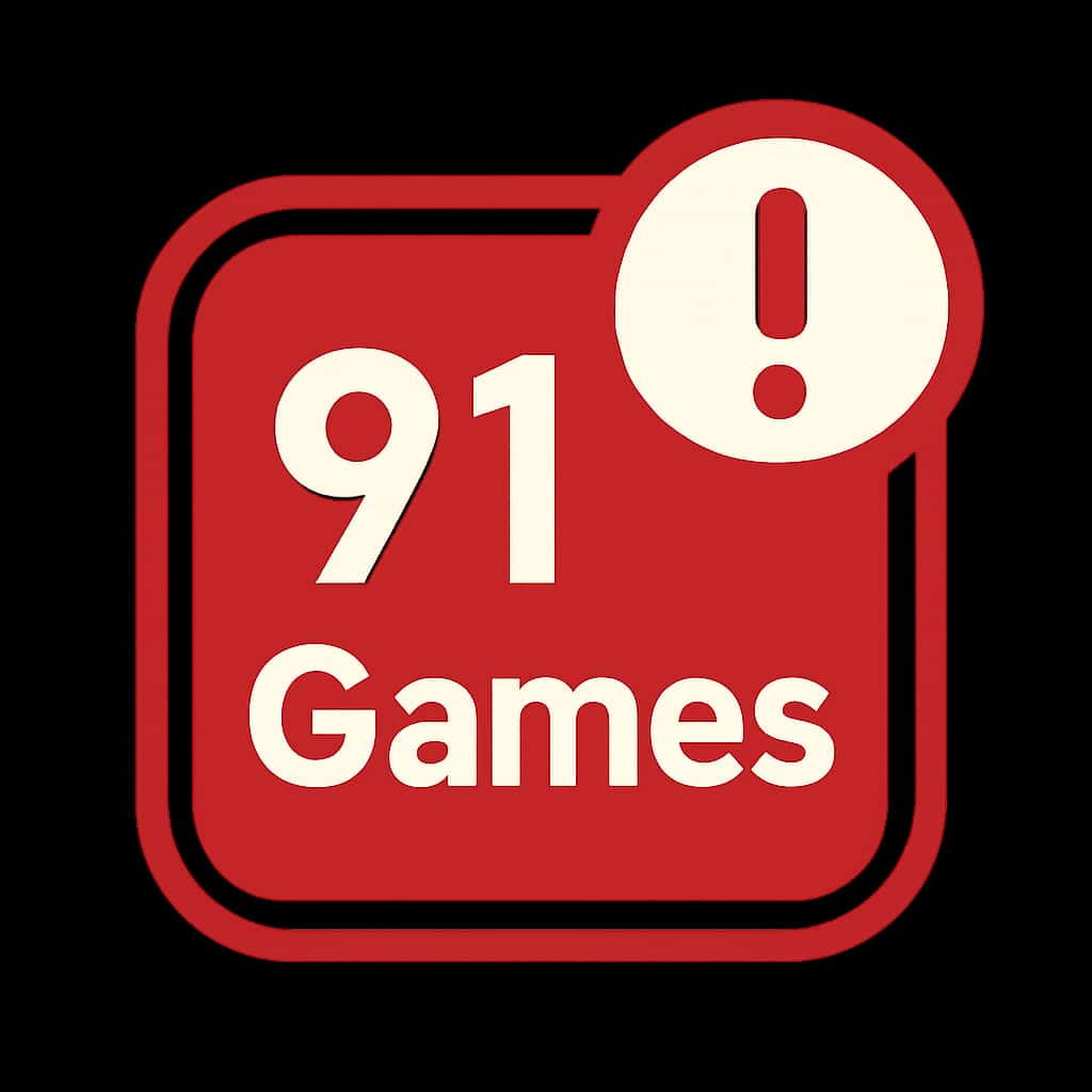 Badge concept for common errors in 91 Games.